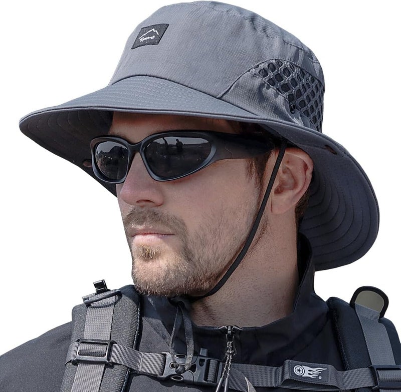 Sireck Fishing Hat, UPF50+ Wide Brim Sun Hat for Men Women, UV Protection Hiking Beach Bucket Hats Summer Safari Hat - Image 1